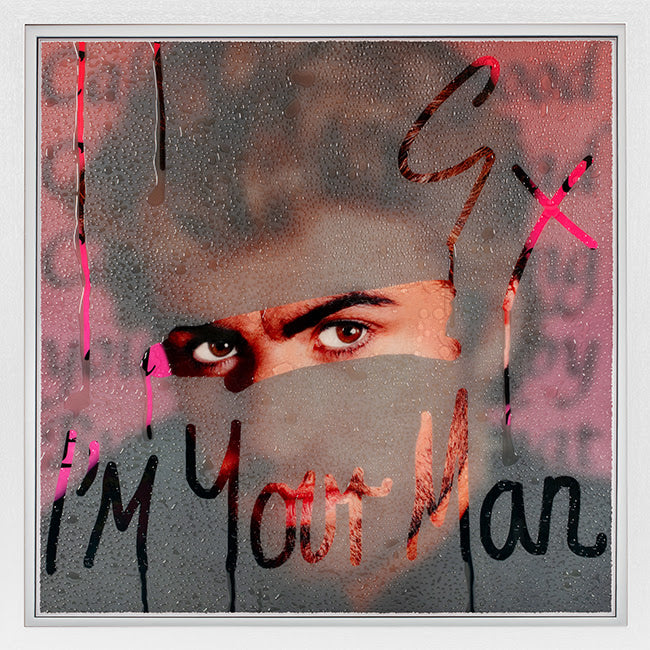 im your man print framed in white by artist tboy