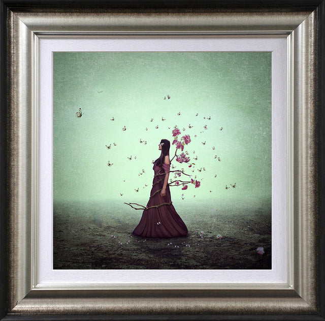 in bloom framed print by artist michelle mackie