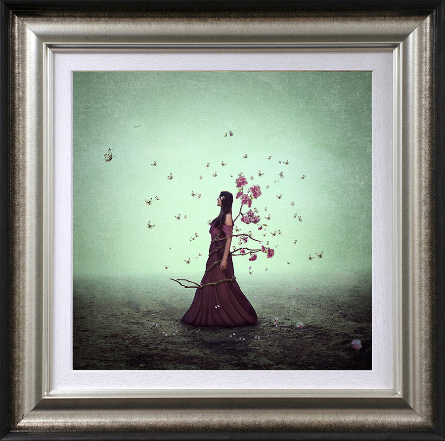 in bloom framed print by artist michelle mackie