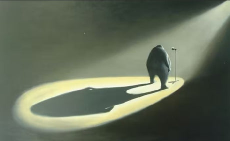 in the spotlight print by artist nadeem chugtai