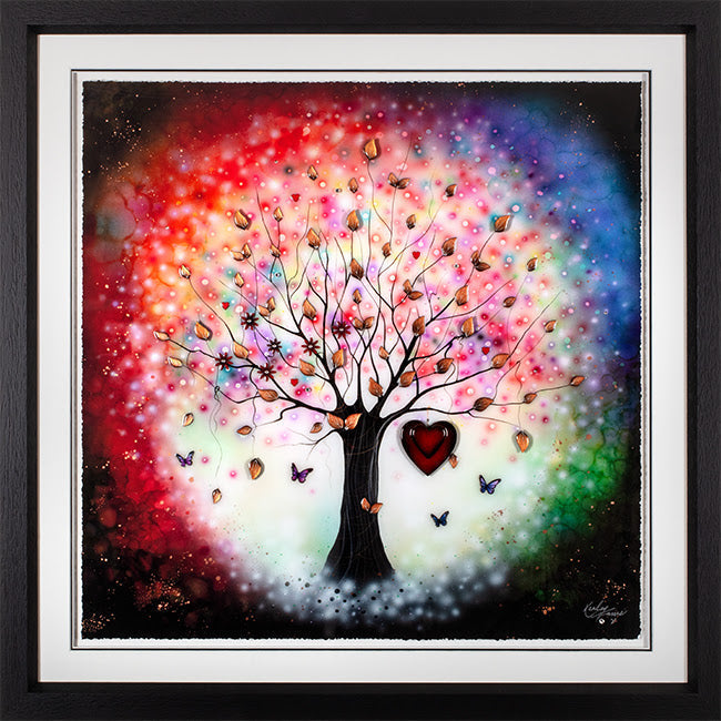 inner glow deluxe edition framed in black by artist kealey farmer