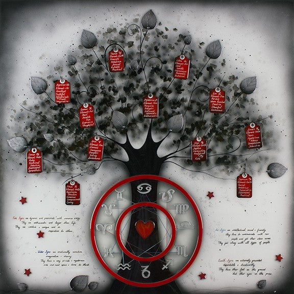 its written in the start unframed print by artist kealey farmer