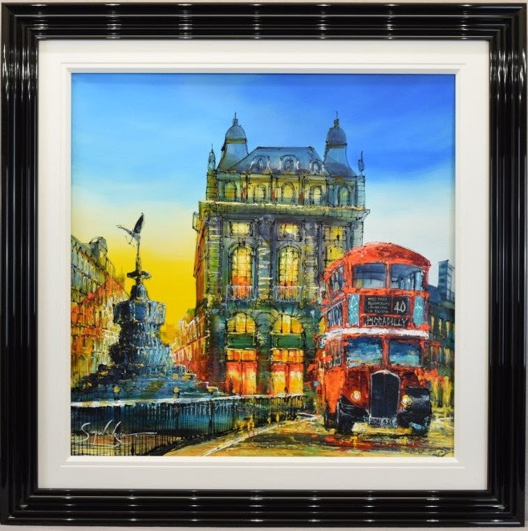 routemaster rush framed original by artist simon wright