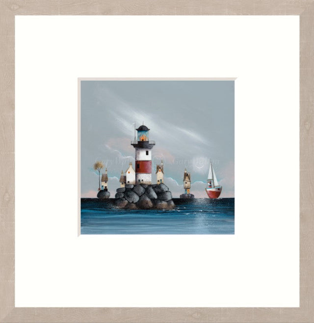 last boat to america framed print by artist gary walton
