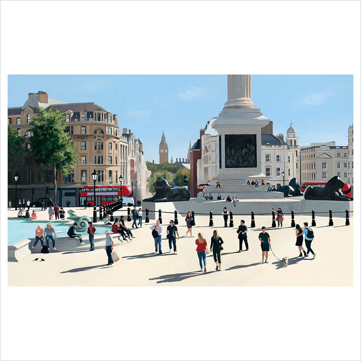 late summer trafalgar square ii mounted print by artist jo quigley