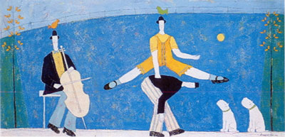 leap frog print by artist annora spence