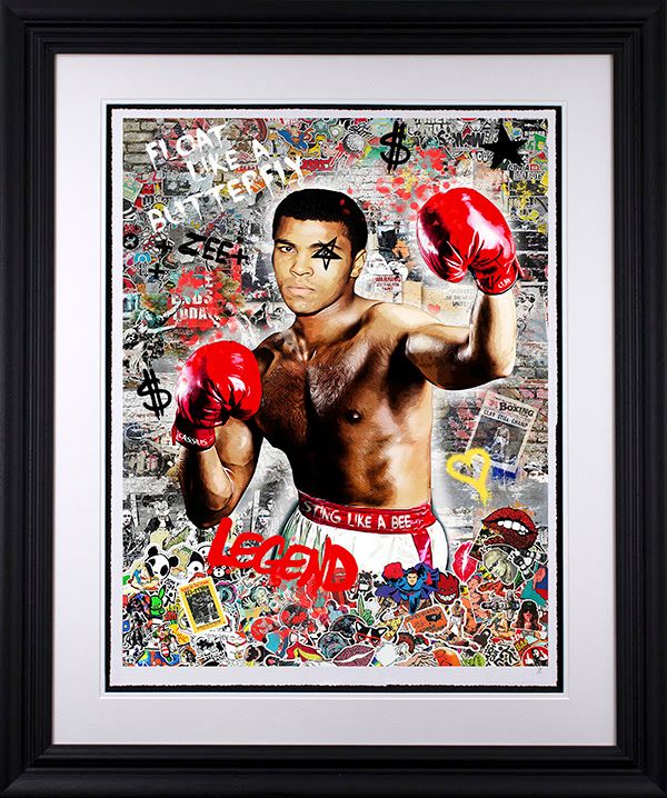 legend black framed print by artist zee