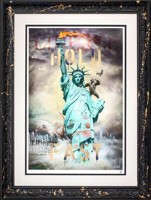 liberte studio stencil collection framed print variation 1 by artist jj adams