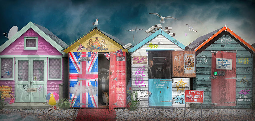 lifes a beach print by artist jj adams