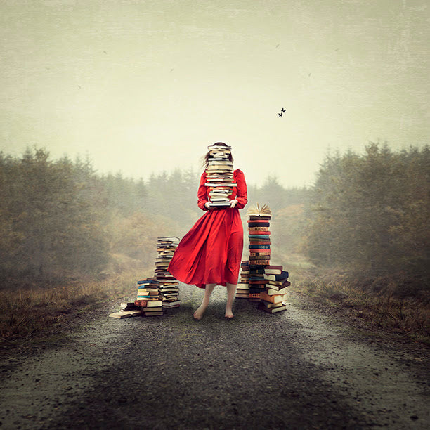 light reading print by artist michelle mackie