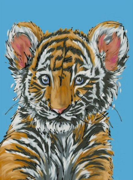 little roar mounted print by artist amy louise