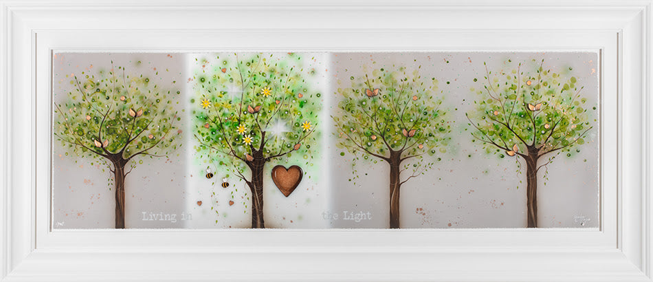 living in the light framed print by artist kealey farmer