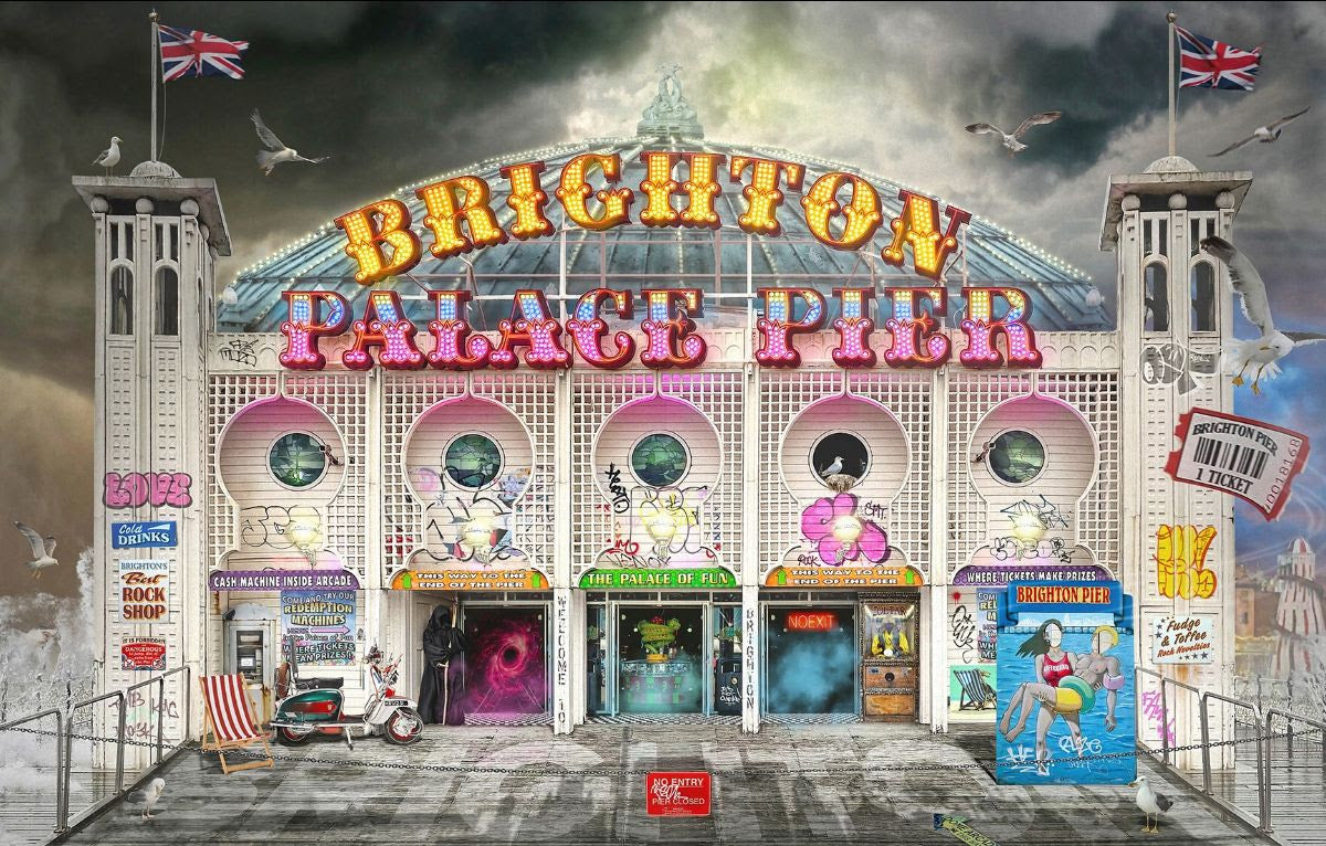 long walk short pier print by artist jj adams