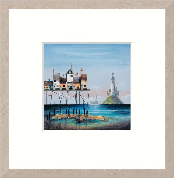 low tide iii framed print by gary walton