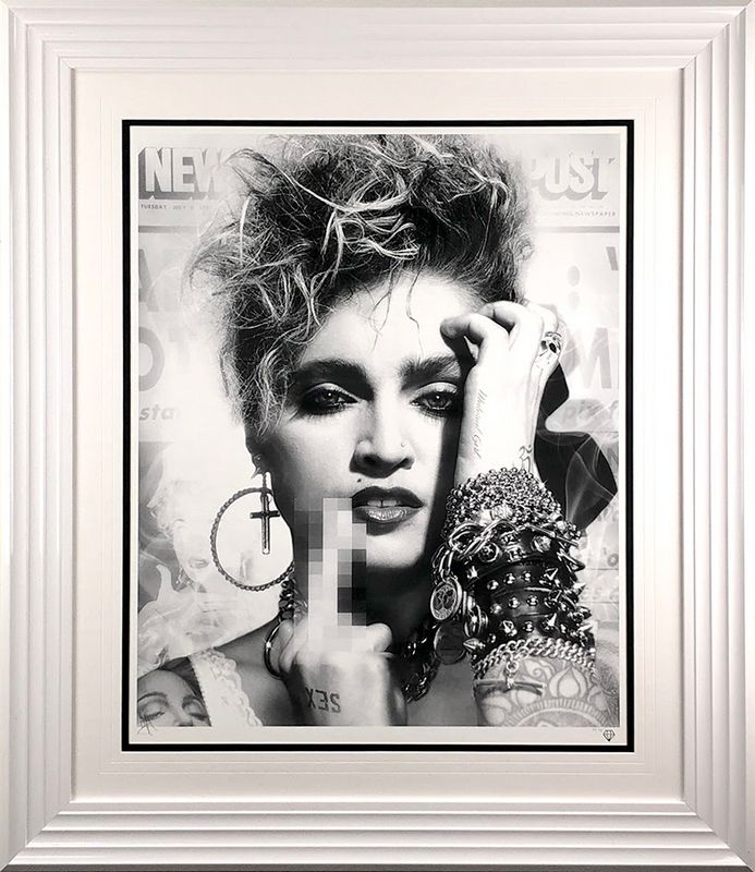 lucky star black and white print by artist jj adams