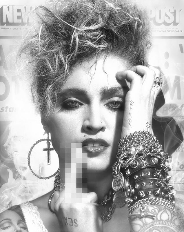 lucky star black and white print by artist jj adams