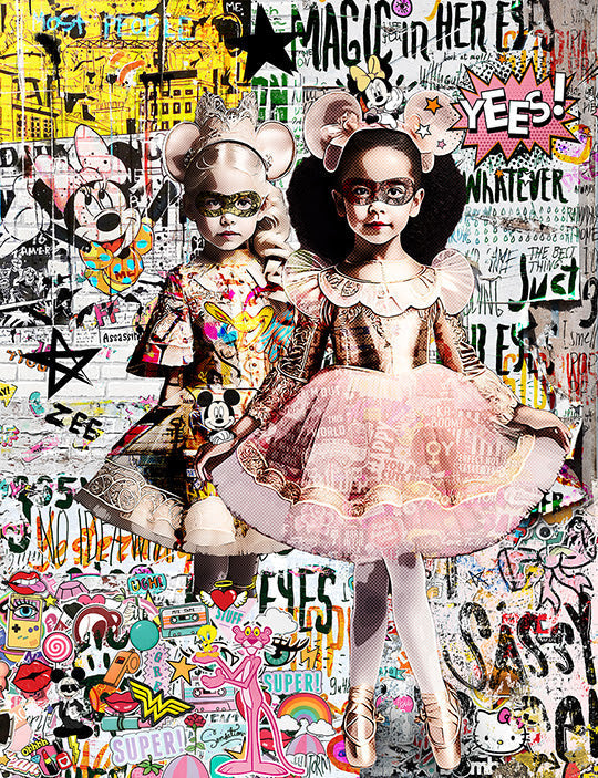 magic in her eyes mounted print by artist zee