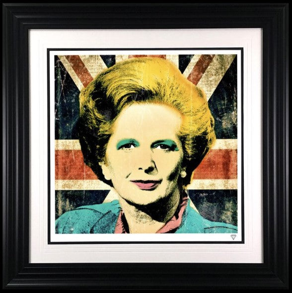 margaret thatcher framed print by artist jj adams