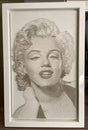 marilyn monroe framed original by artist george wolberg