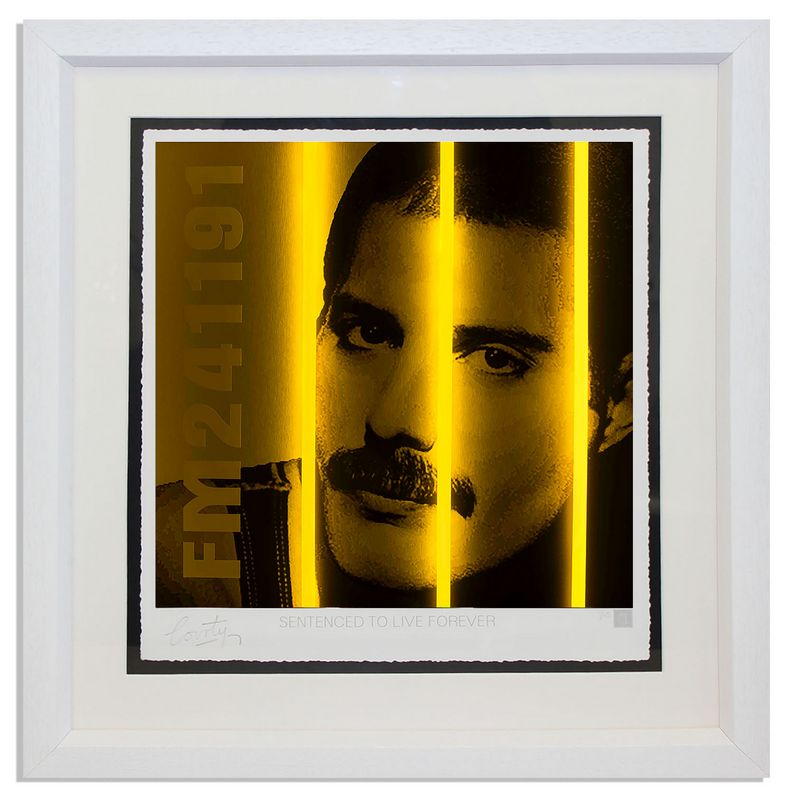 mercury print framed in white by artist courty