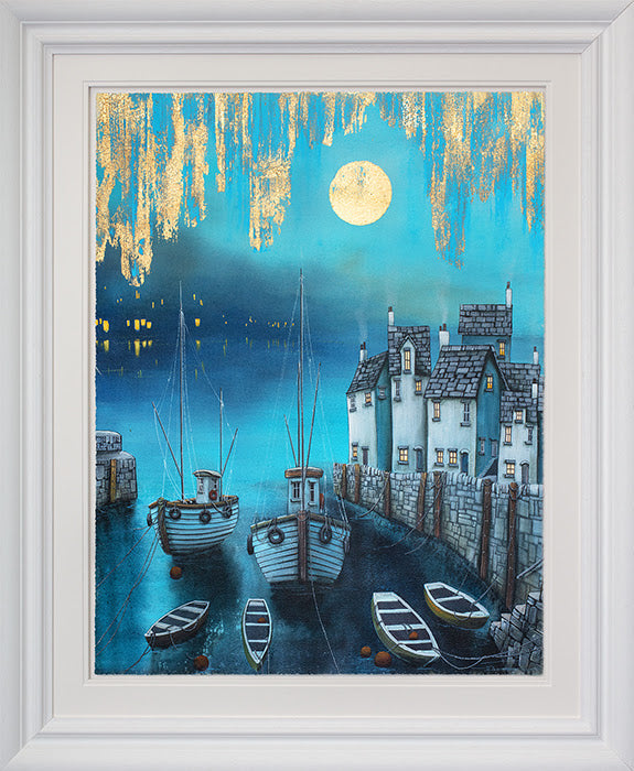 moon river framed print by artist dale bowen