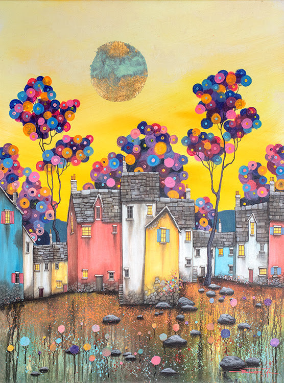 moonglow mounted print by artist dale bowen