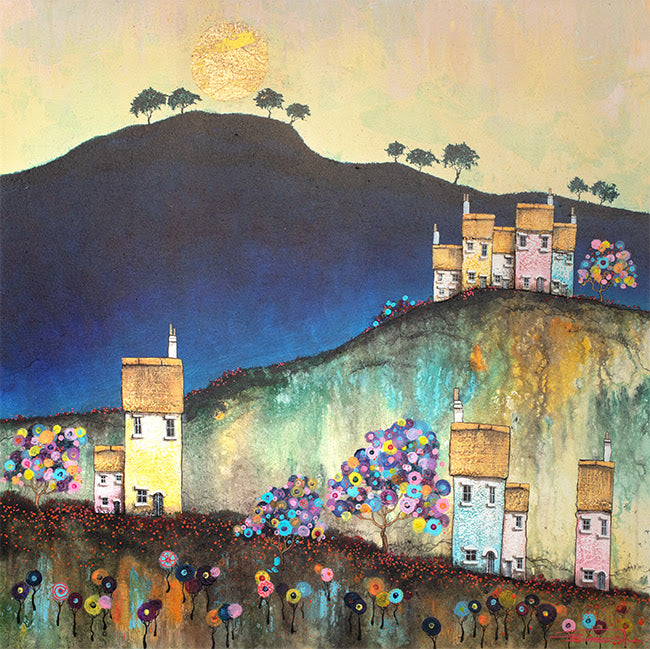 moonlight mounted print by artist dale bowen