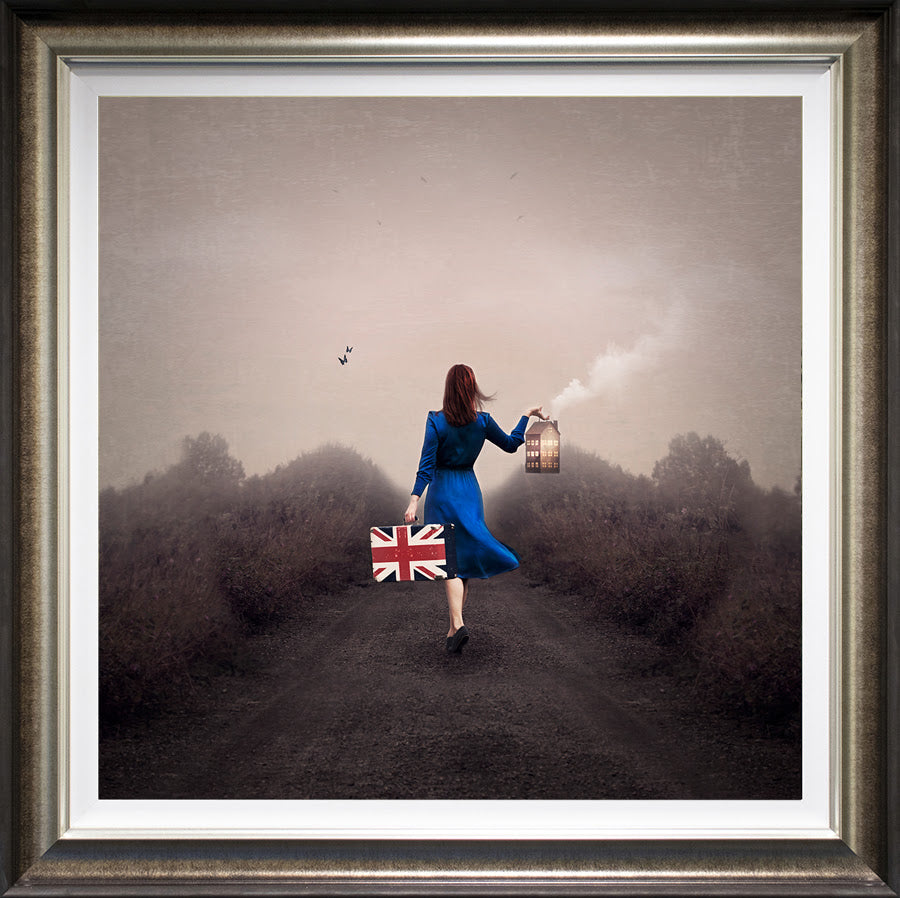 moving on again deluxe framed print by artist michelle mackie