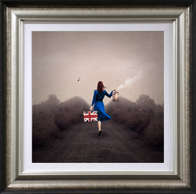 moving on again framed print by artist michelle mackie