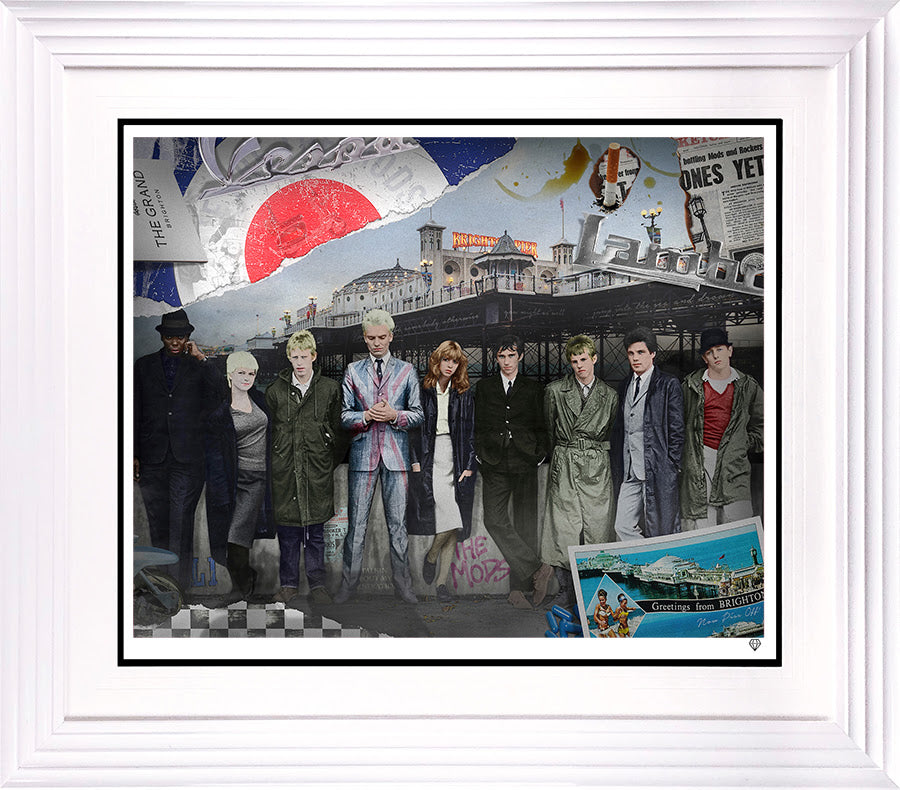 my generation print framed in white by artist jj adams