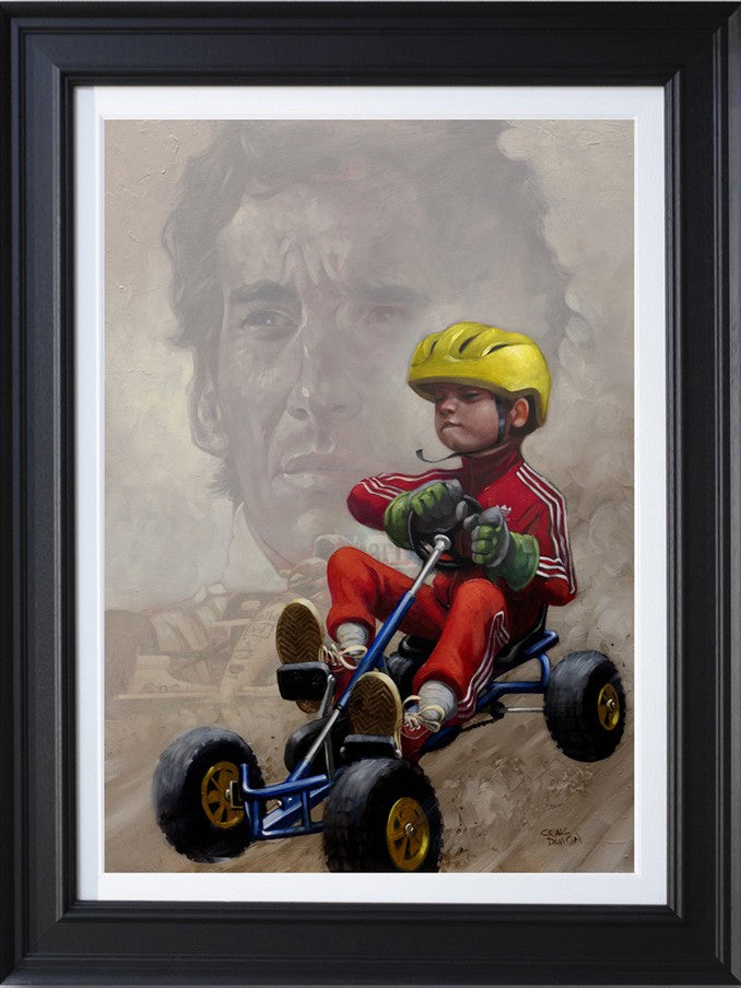 need for speed deluxe canvas print framed in black by artist craig davison