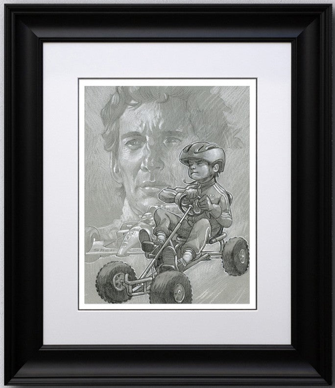 need for speed sketch print framed by artist craig davison