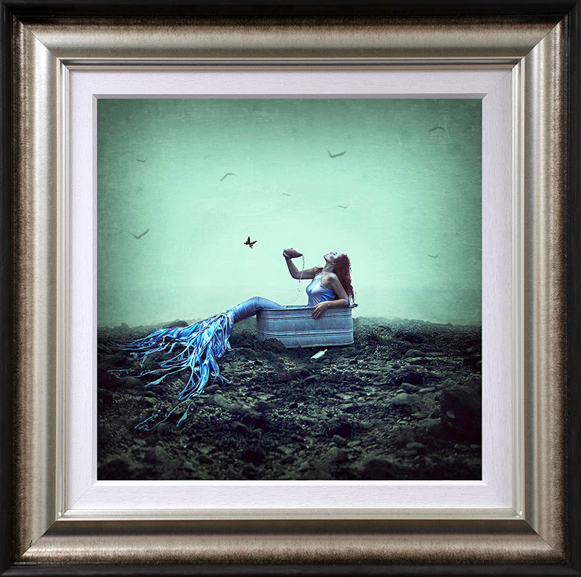 no one likes a dirty beach framed print by artist michelle mackie