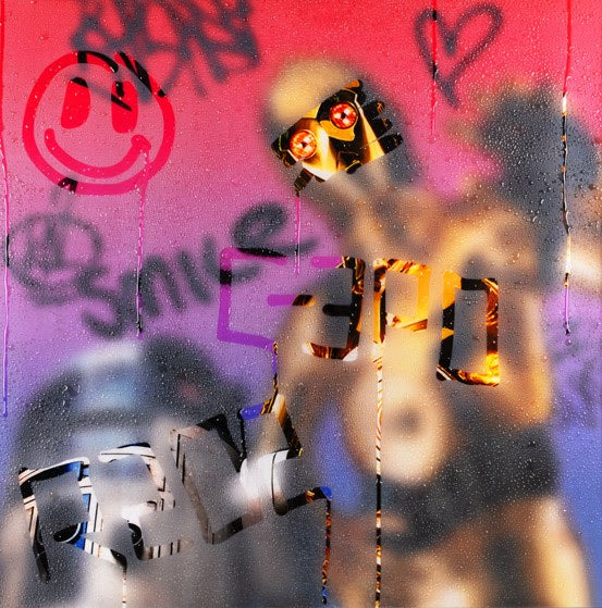 not the droids youre looking for print by artist tboy