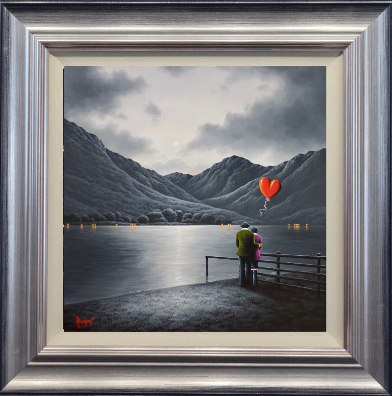 nowehere else i'd rather be framed print by artist david renshaw