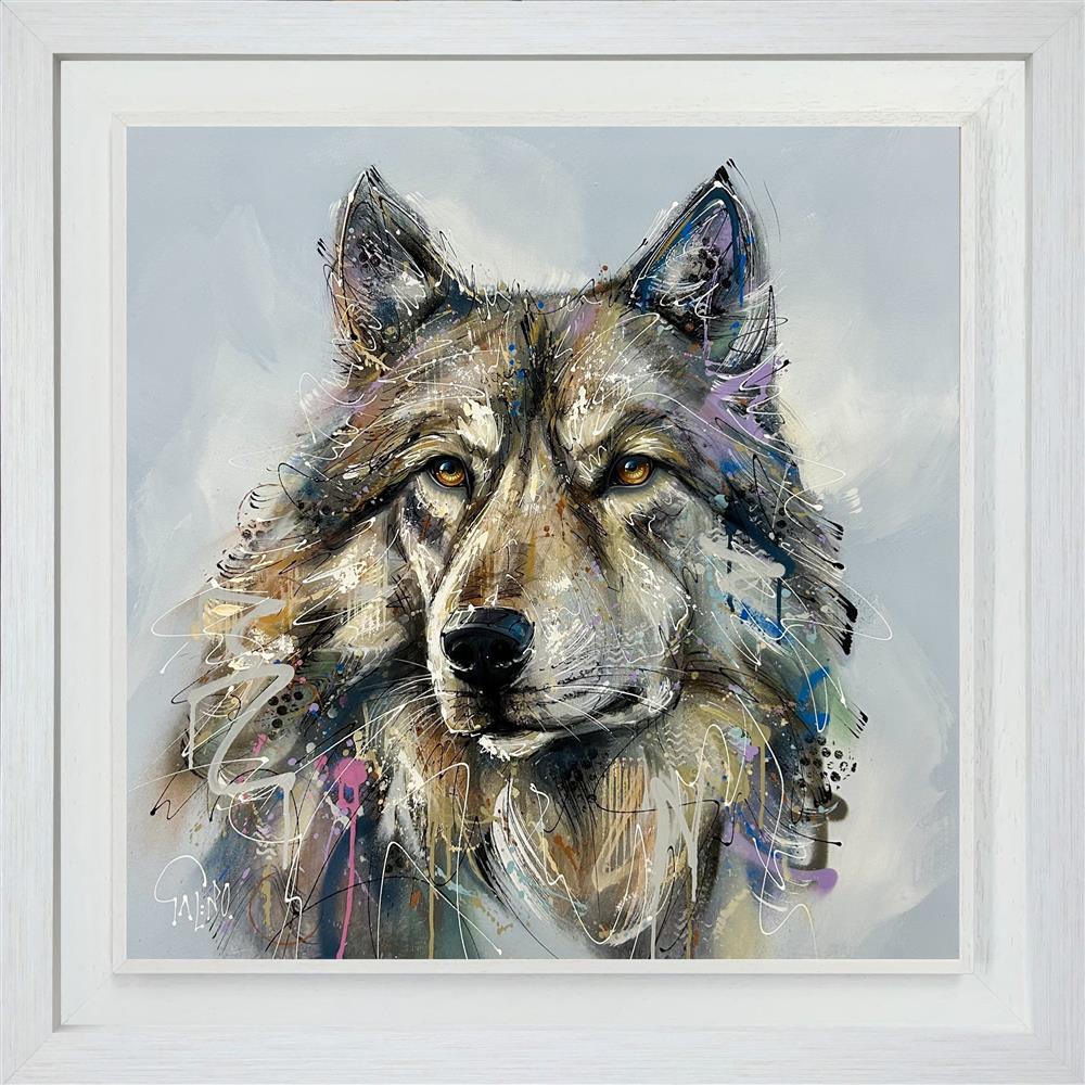 nymeria framed original by artist joe galindo