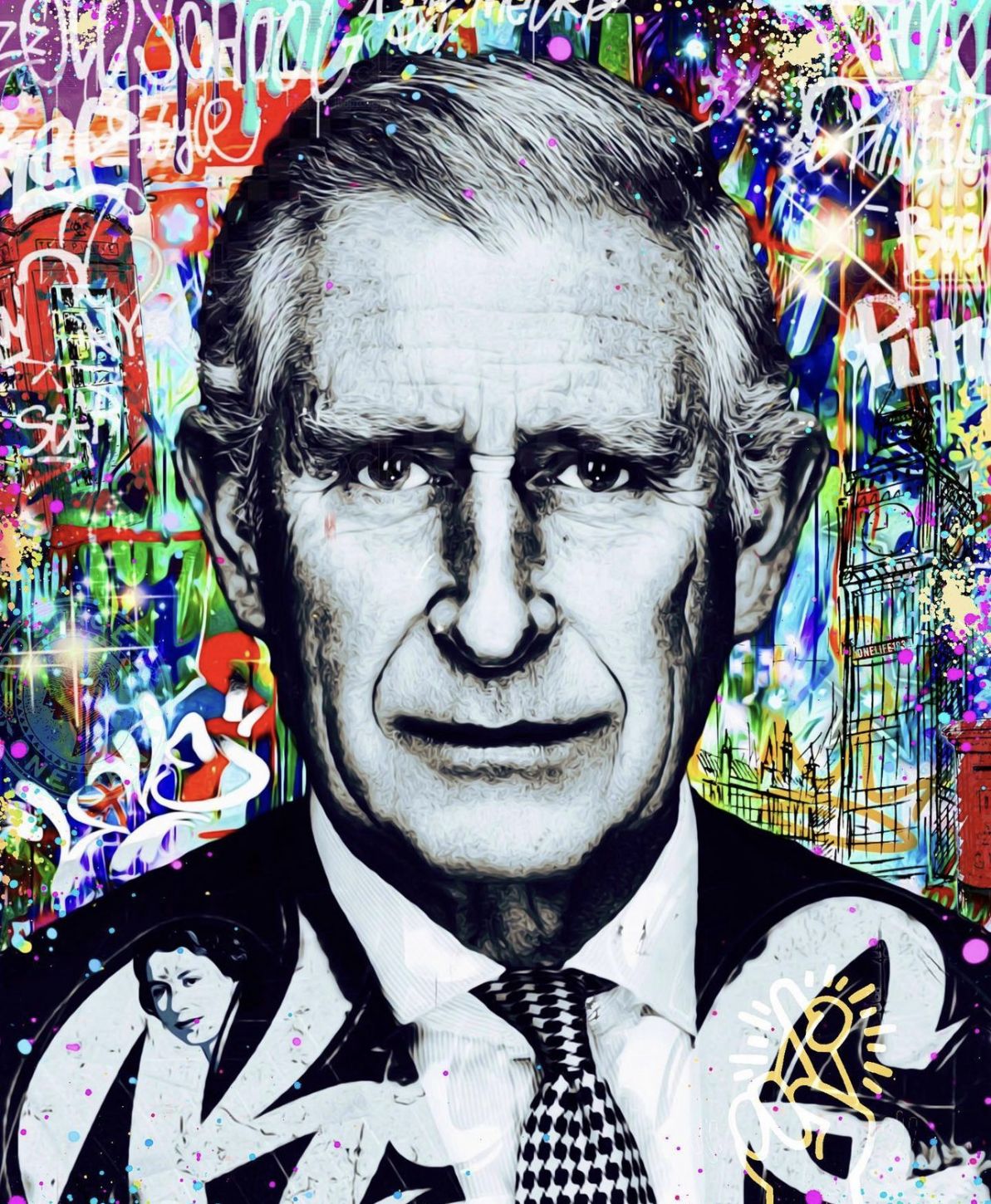 old school framed print by artist #onelife183