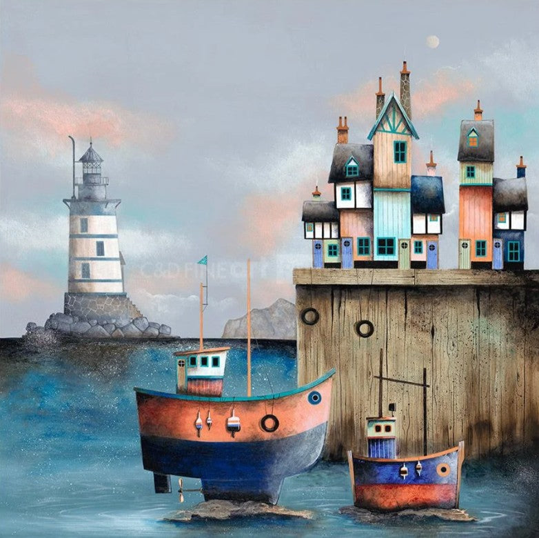 on an even keel print by artist gary walton