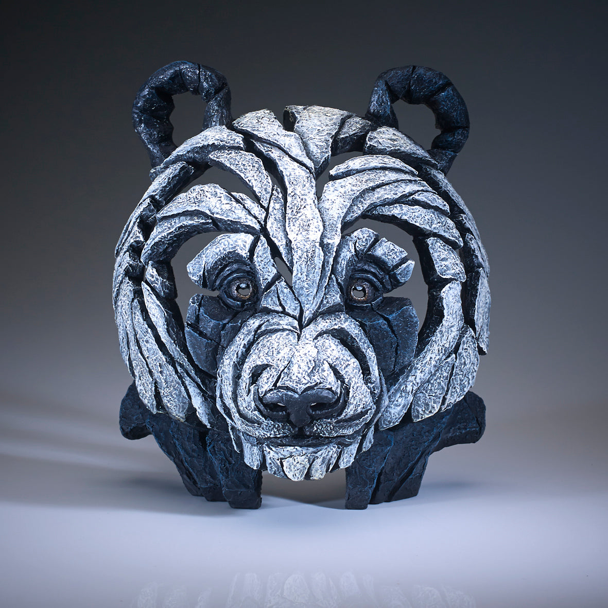 panda sculpture bust by artist edge sculpture