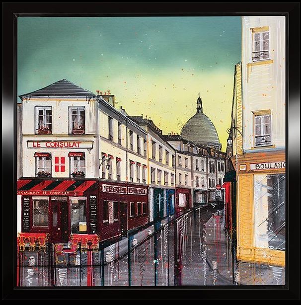 paris bien sur orignal framed by artist julie connor