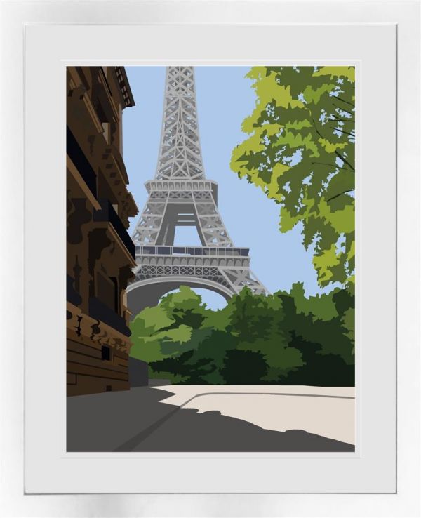 parisian spring framed print by artist oshe