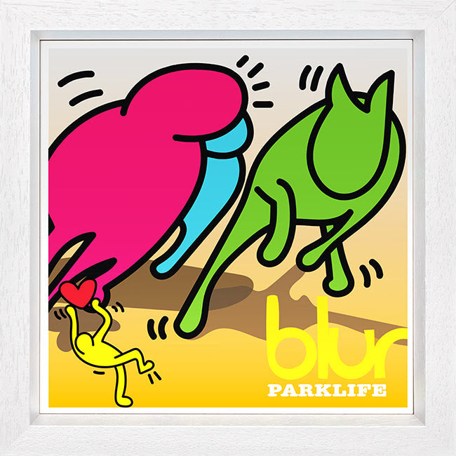 parklife print framed in white by artist tboy