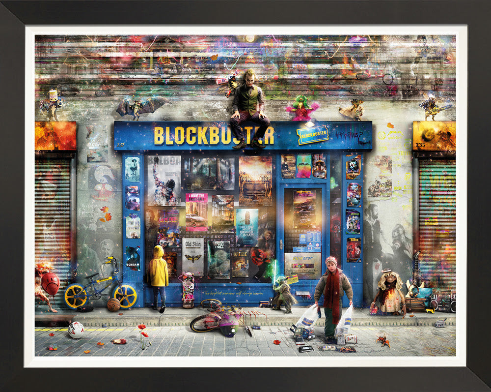 please rewind deluxe framed print by artist mark davies