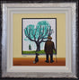 pranksy green tail framed print by artist chris chapman