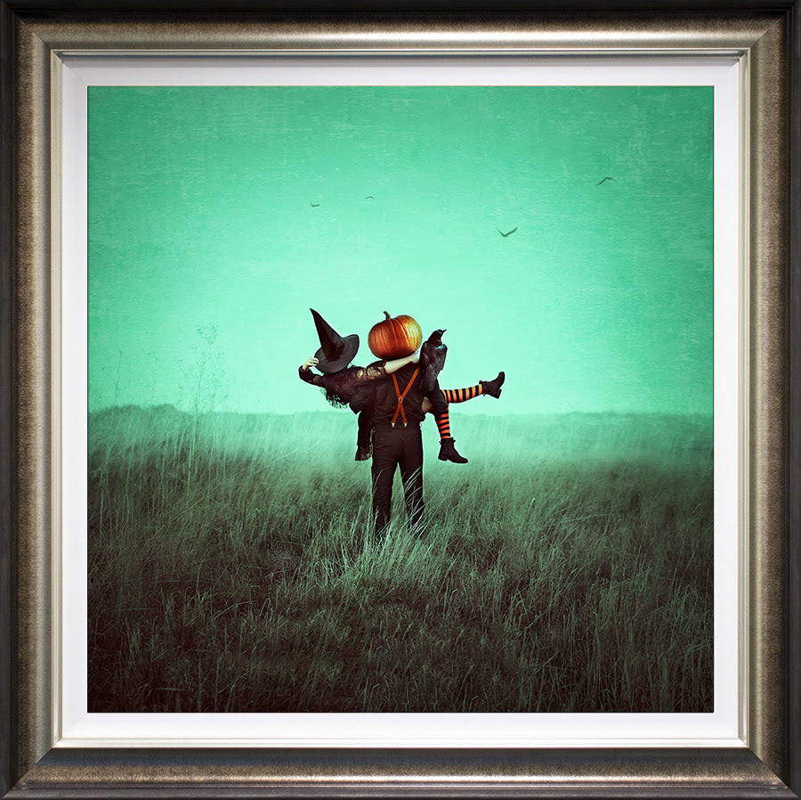 pumpkin spice deluxe framed print by artist michelle mackie