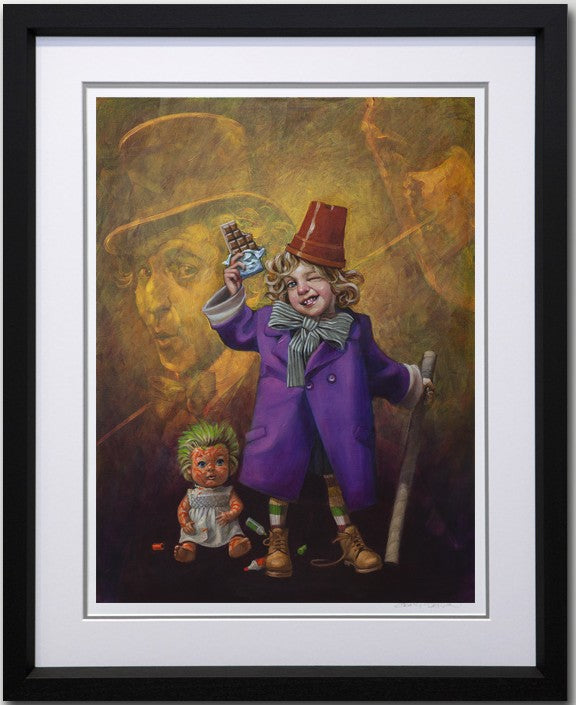 pure imagination print framed in black byartist craig davison