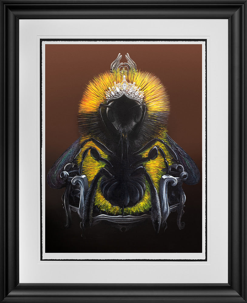 queen bee framed print by artist angus gardner