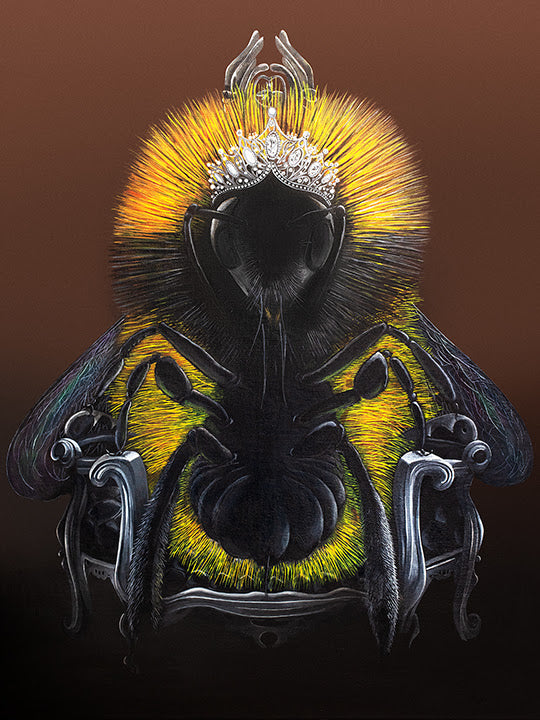 queen bee mounted print by artist angus gardner