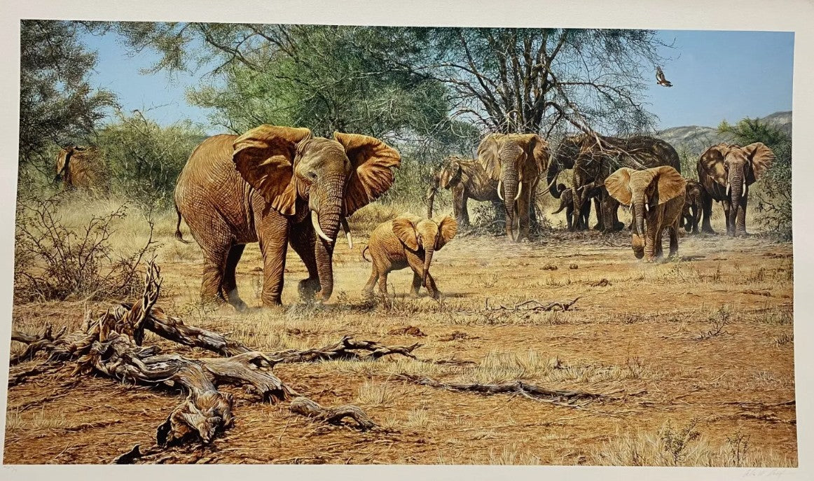 re-enforcements print by artist alan hunt