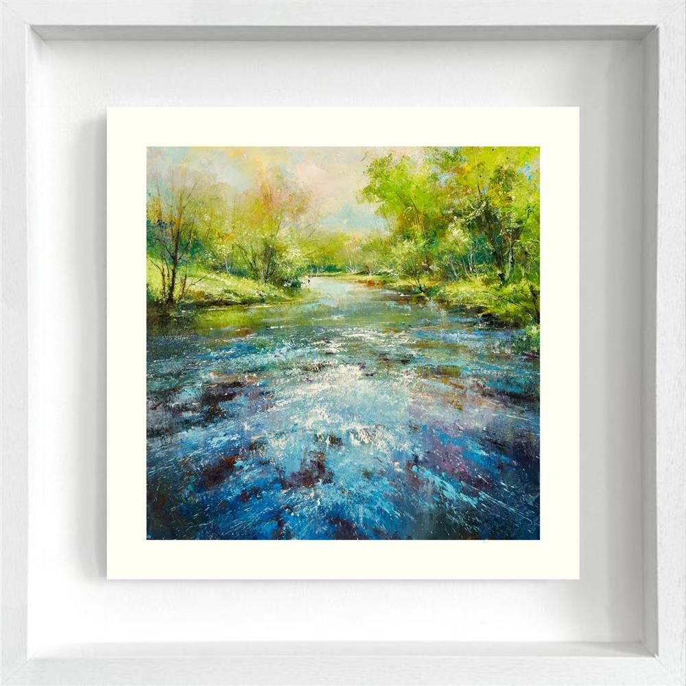 river reflections framed paper print by artist steven mcloughlin